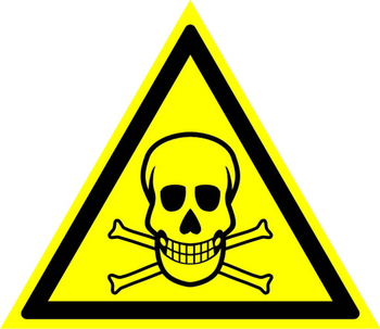 W03 опасно! ядовитые вещества (пластик, сторона 200 мм) - Знаки безопасности - Предупреждающие знаки - Магазин охраны труда Протекторшоп